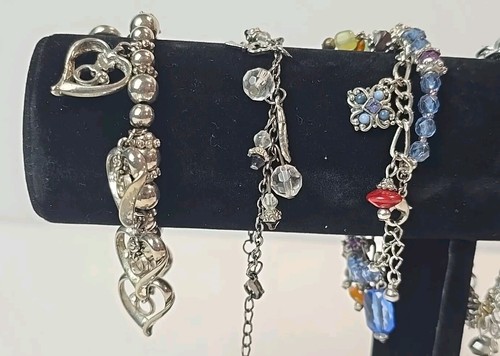 Fashion Jewlery Bracelets Lot Of 5 Multi Color Pre-Owned 531 - Picture 8 of 24