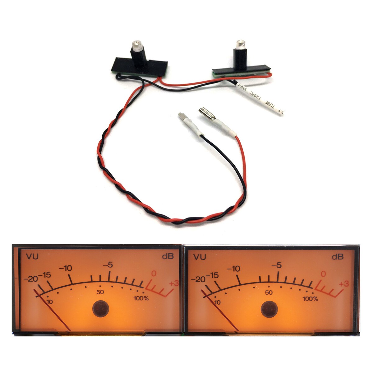 LED VU-Meter Lighting Kit For Revox B77 / PR99 Tape Decks - Yellow 595nm, Made In Germany