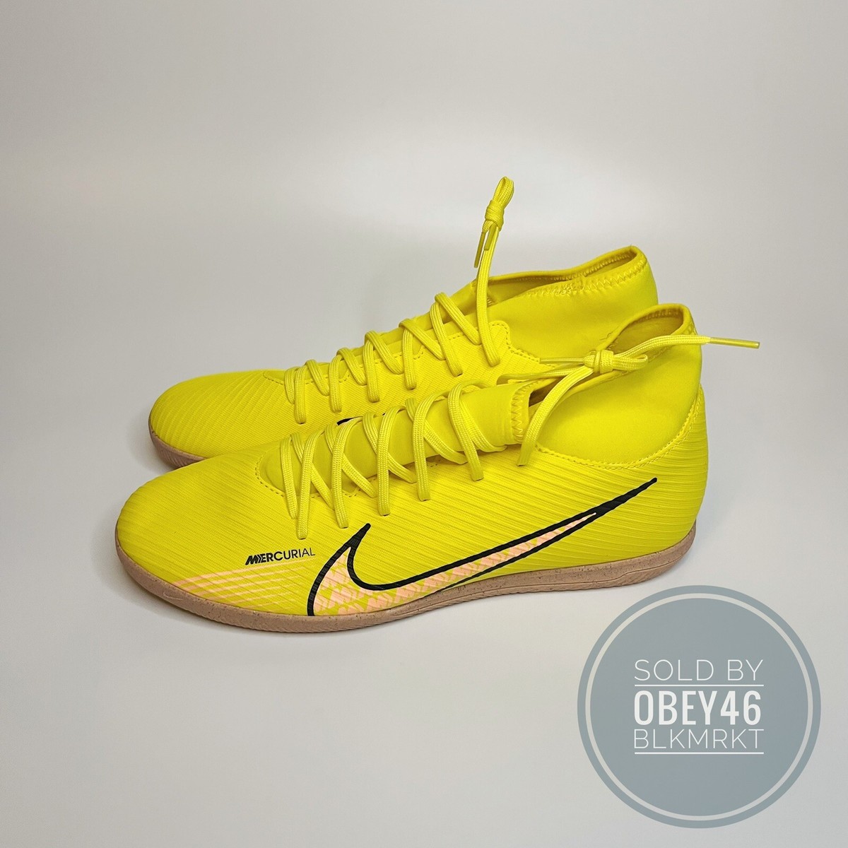 Nike Superfly 9 Club  FG Yellow Strike Soccer Cleats DJ5962-780 Men\'s Size 12 Nike Superfly 9 Club FG/MG Yellow Strike Soccer Cleats Sz  main image 2