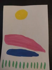 Abstract Colorful art Rolled CANVAS  – 24x48 inches Painting by Gat