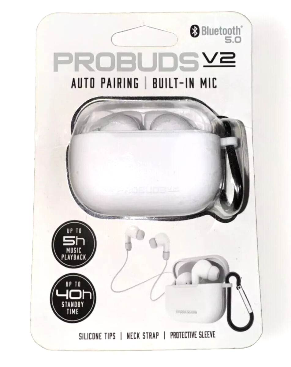 Airpods Probuds Wireless Earbuds White Tzumi Probuds Probuds V2