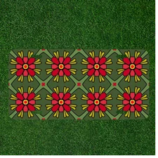 Custom Personalized License Plate Auto Tag With Pink And Yellow Flower Type Art