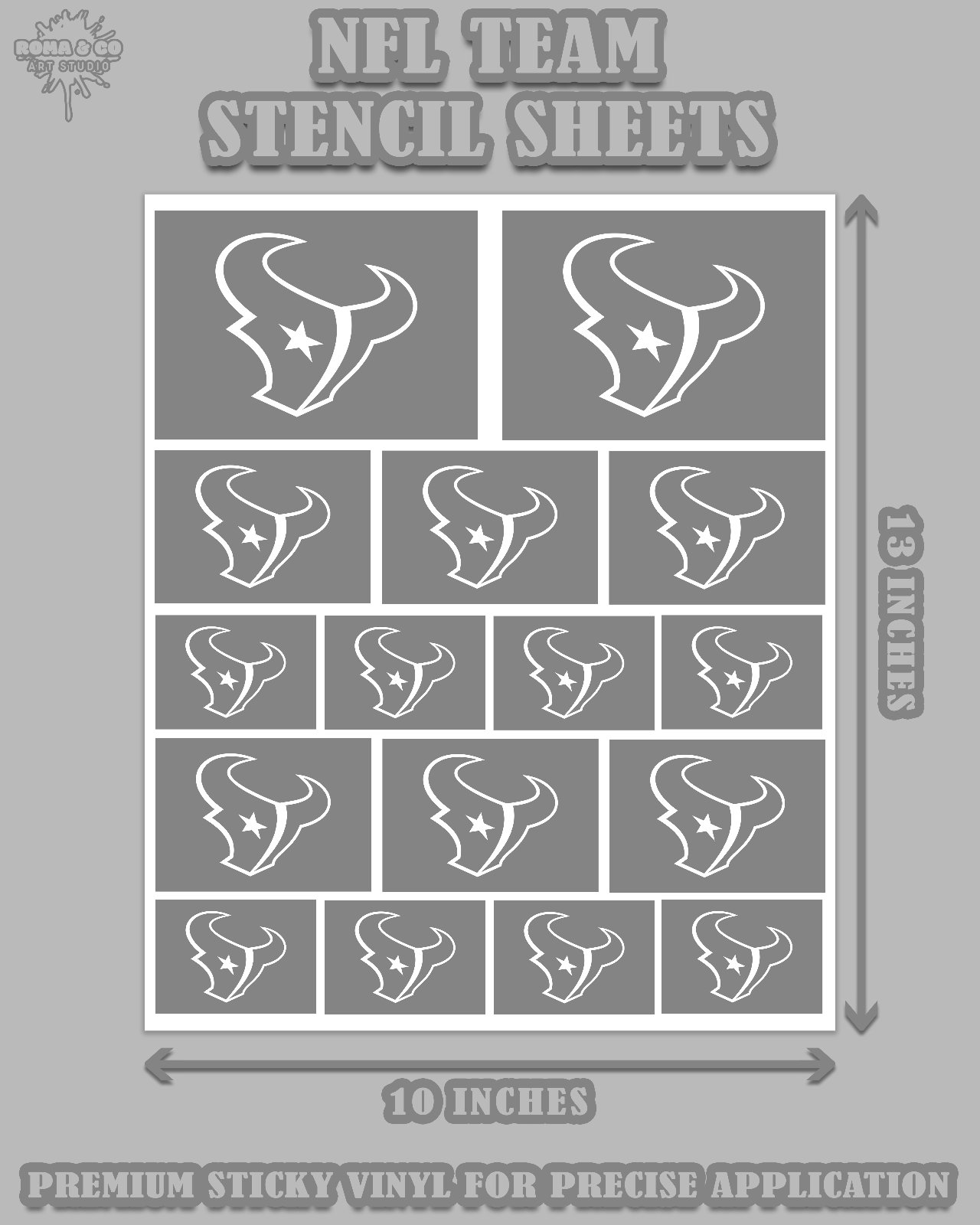 Houston Texans NFL Premium Vinyl Stencil 13