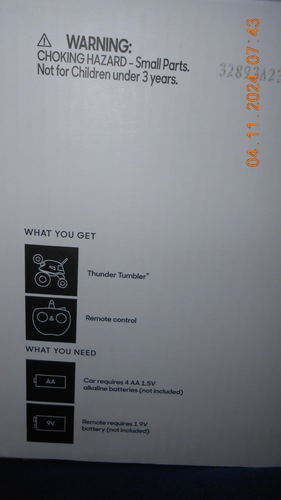 Thunder Tumbler Sharper Image Remote Control 360' Spinning Car Wireless Action - Picture 6 of 6