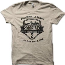 TBL The Big Lebowski DUDE ABIDES Walter Sobchak Towing t-shirt 9079