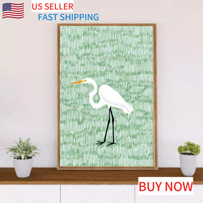Great Egrets Art Print Poster, Unframed