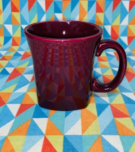NEW FIESTAWARE 13 oz SQUARE Mug Retired Claret Burgundy Wine