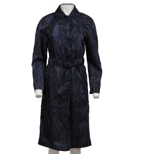 PRADA 2019 navy blue nylon zip front dual pocket minimal jacket