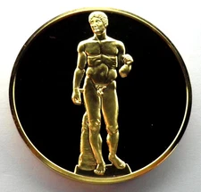 THE ART TREASURES OF ANCIENT GREECE-DORYPHOROS Franklin Mint Medal 50.7mm 80g.