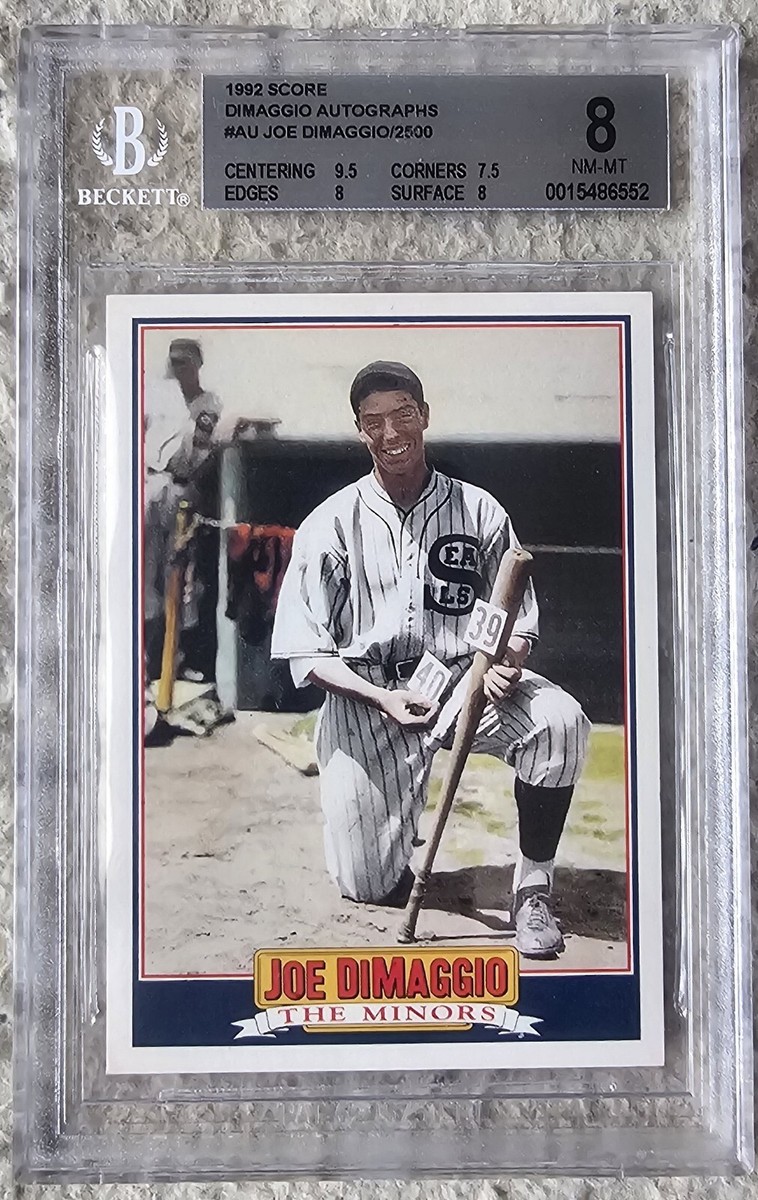 1992 Score Joe Dimaggio The Legend 1 of 5 747/2500 BGS 8