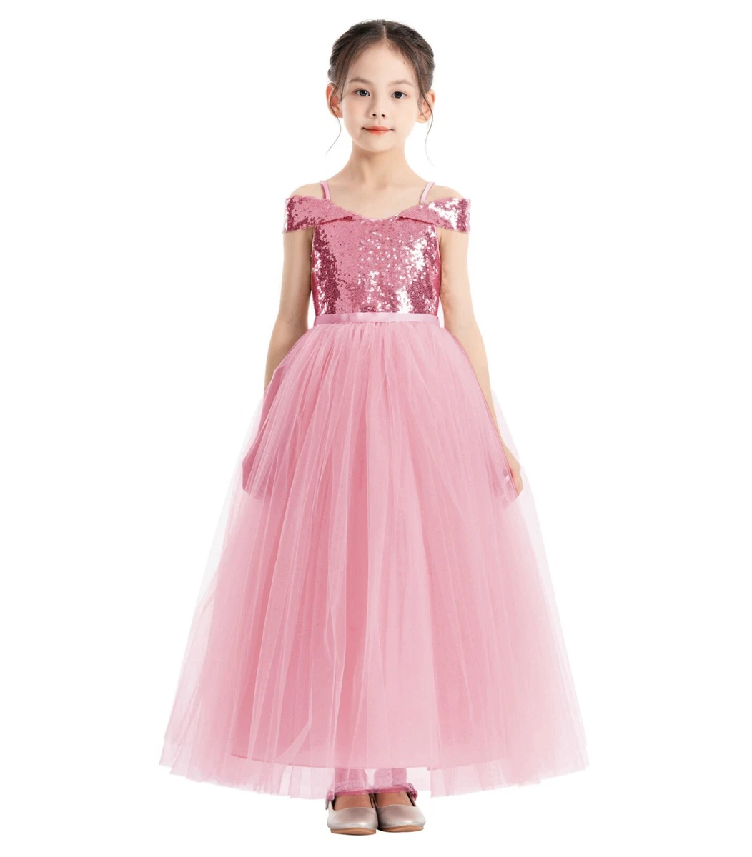 Party Dusty Pink Dresses for Girls for sale | eBay