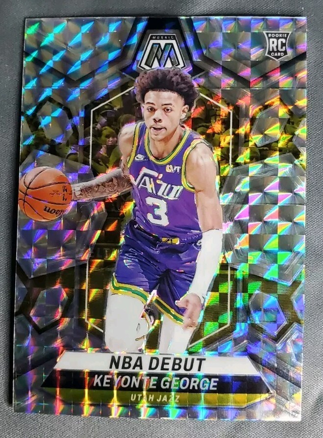 2023-24 Panini Mosaic - NBA Debut Mosaic Prizm #251 Keyonte George (RC)