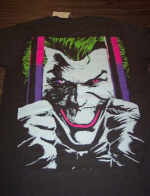 Batman THE JOKER Dc Comics The Laugh T-Shirt MENS SMALL NEW w/ TAG