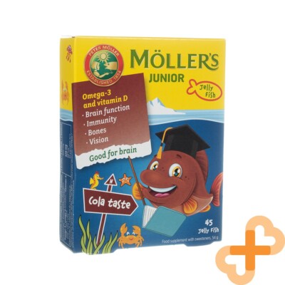 Moller's Junior Omega-3 Cola Geschmack 45 Kautabletten Gehirnfunktion Immunität