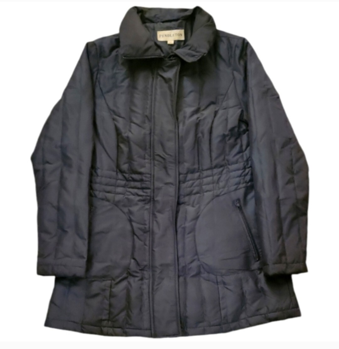 Pendleton Down Quilted Full Zip Snap Front Jacket… - image 1