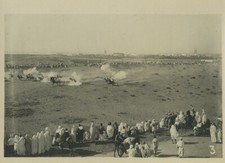 Morocco Marrakech Military Maneuvers? Cavalry Old Photo Felix 1930