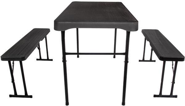 Quest Camping Garden Jet Stream Grassmoor Blow moulded Table & Bench Set F0104