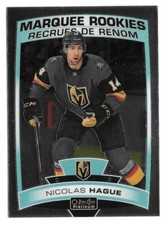2019-20 Nicolas Hague O-Pee-Chee OPC Platinum Marquee Rookie - Golden Knights