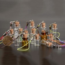 4X Cute 1 5ml Mini Cork Stopper Glass Vial Jars Containers Drift Wishing Bottle