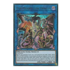 *** FIVE HEADED LINK DRAGON *** ULTRA RARE DUOV-EN007 MINT/NM YUGIOH!