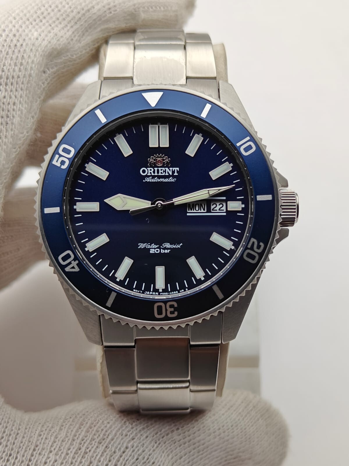 Orient Kamasu Mako III Divers Automatic Navi Blue Bezel Mens Watch RA-AA0009L19B