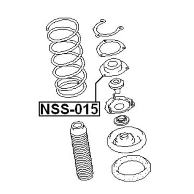 パーツ MNNTHBX Met Shock Mount Amazon.com: Replacement Shock and Strut Mount Front fits