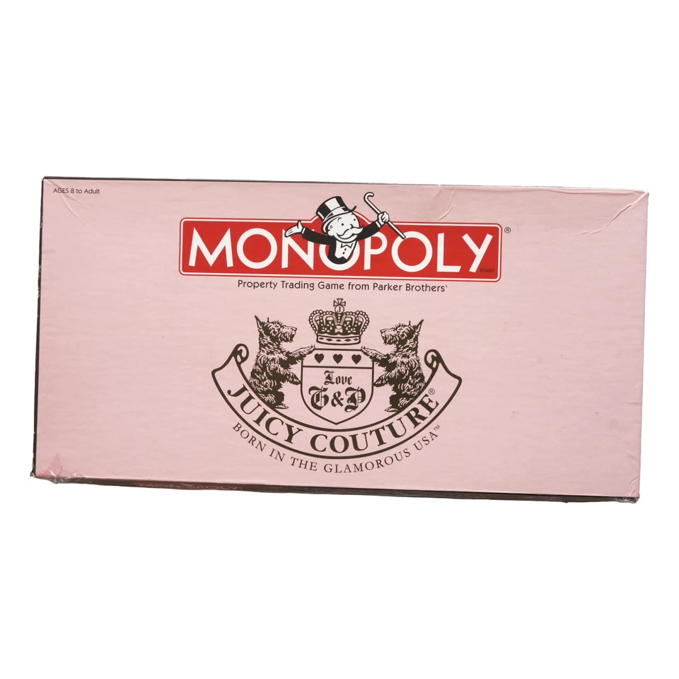 Monopoly Juicy Couture Edition Board Game Complete 2007 Luxury Tokens Hasbro - Image 2 of 4