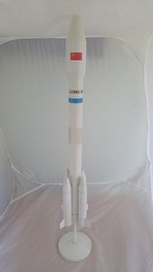 Chinese Rocket display piece Long March (LM-2E), metal