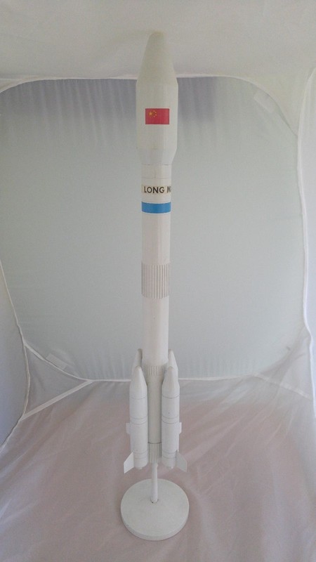 Chinese Rocket display piece Long March (LM-2E), metal