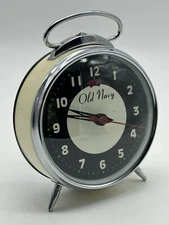 Rare! VINTAGE OLD NAVY ALARM CLOCK RETRO SHANGHAI CHINA MECHANICAL