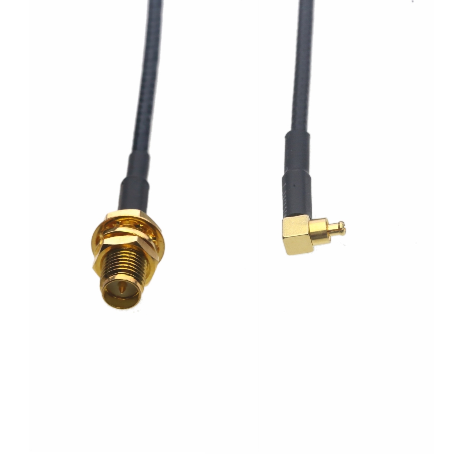 RF Cable RP-SMA female nut bulkhead to MC-Card plug RG316 6