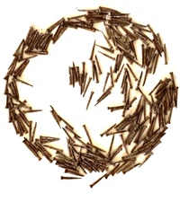 RARE Vin. Lot-100 YR.Old Cobbler's 5/8" Sole & Heel Flat Head Hardware Nails-(A)