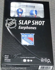 NHL New York Rangers Team Logo on Earphones / Ear Buds by iHip
