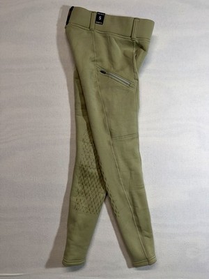 NWT KERRITS Women Power Stretch Breeches Tight Riding Pants Small Beige Tights