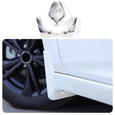 Car Mud Flaps Splash Guards White 4PCS ABS Fender