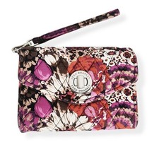 Vera Bradley Your Turn Smartphone Wristlet in Rosewood Wallet Phone Holder Pink