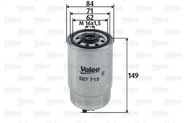 Kraftstofffilter Valeo 587715 Anschraubfilter FüR Skoda Audi VW A6 A4 Superb C5-image