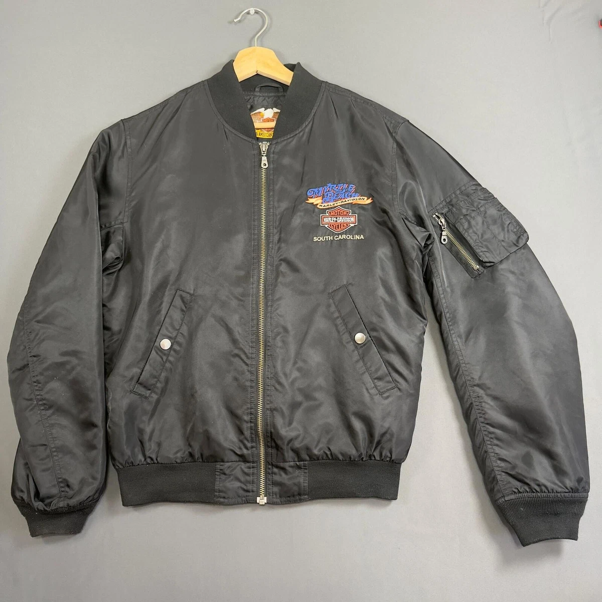 harley davidson bomber jacket products for sale | eBay