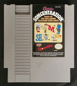 Classic Concentration w/ Manual (Nintendo Entertainment System, NES) Tested