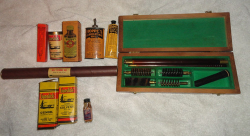 HOPPES GUN CLEANING LOT LUBRICATING OIL GREASE AS IS