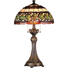 Dale Tiffany TT101110 Evelyn Table Lamp Antique Golden Bronze