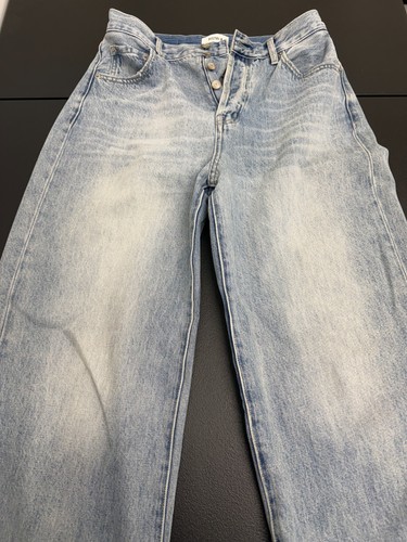 Pistola Ryder High Rise Cuffed Straight Jeans Essex Light Wash 100% Cotton