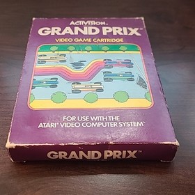 Grand Prix (Atari 2600, 1982) Complete In Box With Inserts Tested Working
