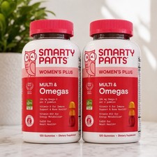 Lot of 2 - Smarty Pants Women's Plus Multi & Omegas 90 Count Each EXP: 08/27