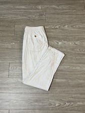 Marine Layer Saturday Beach Pants Stretch Drawstring Beige White Vacation Summer