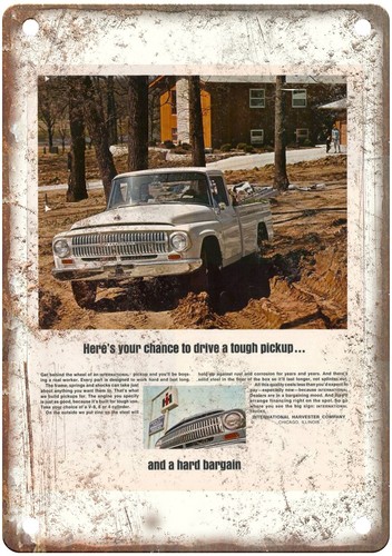 1966 International Vintage Automobile Ad Retro Look Metal Sign AM9021 - Picture 1 of 2