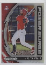 2020 Panini Prizm Draft Picks Power Surge Silver Prizm Austin Wells #PDP176 0c6