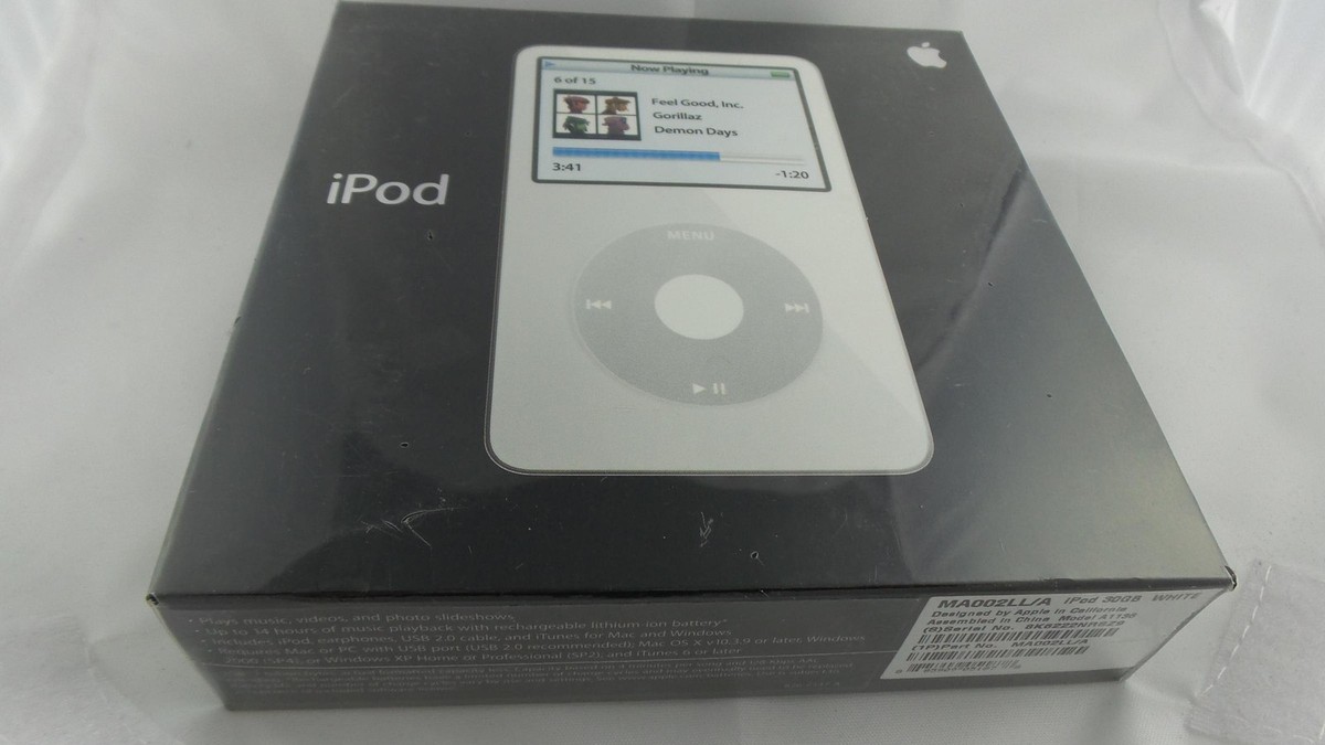 Buy Apple iPod Classic 5th Gen. 30GB - White (MA002LL/A) online | eBay