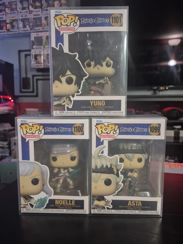 Funko Pop Animation - Black Clover - Asta #1099 - Noelle #1100 - Yuno #1101 -NEW