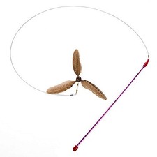 GoCat Da Purr-Peller Cat Toy, A Feather Propeller That Spins as Multi-Colored